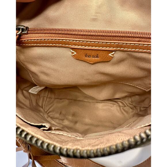 The Sak Women's Ashland Leather Crossbody Bag Purse Color is Loden NWT - Picture 8 of 10